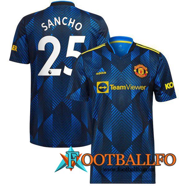 Camiseta Futbol Manchester United (Sancho 25) Tercero 2021/2022
