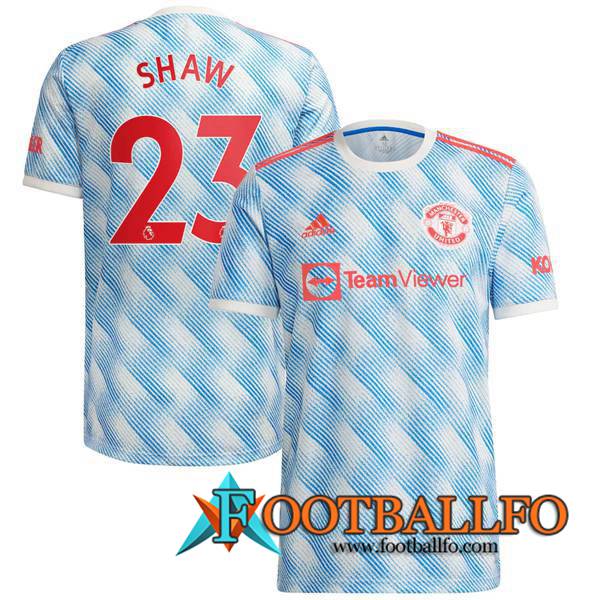 Camiseta Futbol Manchester United (Shaw 23) Alternativo 2021/2022