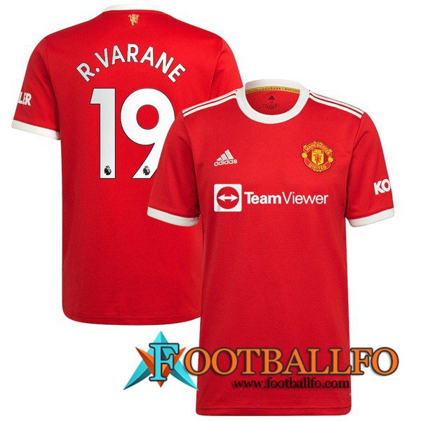 Camiseta Futbol Manchester United (R.Varane 19) Titular 2021/2022