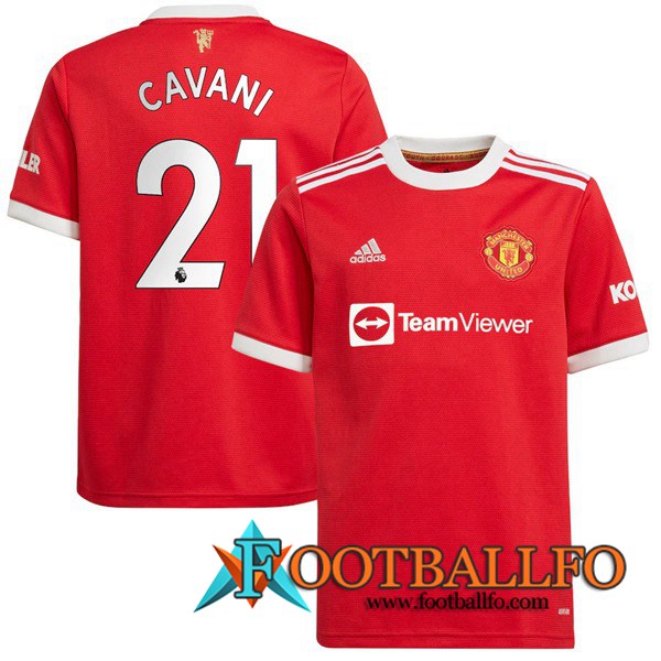Camiseta Futbol Manchester United (Cavani 21) Titular 2021/2022