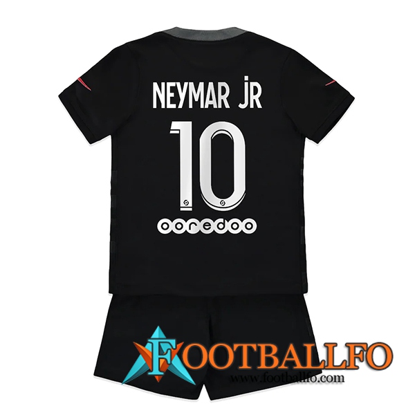Camiseta Futbol Jordan PSG (Neymar Jr 10) Ninos Tercero 2021/2022