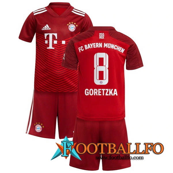 Camiseta Futbol Bayern Munich (Goretzka 8) Ninos Titular 2021/2022