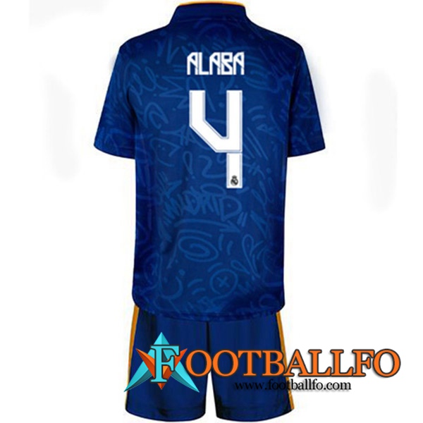 Camiseta Futbol Real Madrid (Alaba 4) Ninos Alternativo 2021/2022