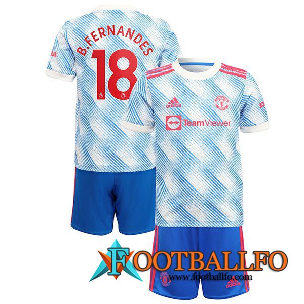 Camiseta Futbol Manchester United (B.Fernandes 18) Ninos Alternativo 2021/2022