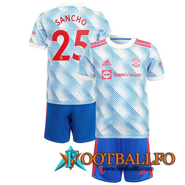 Camiseta Futbol Manchester United (Sancho 25) Ninos Alternativo 2021/2022