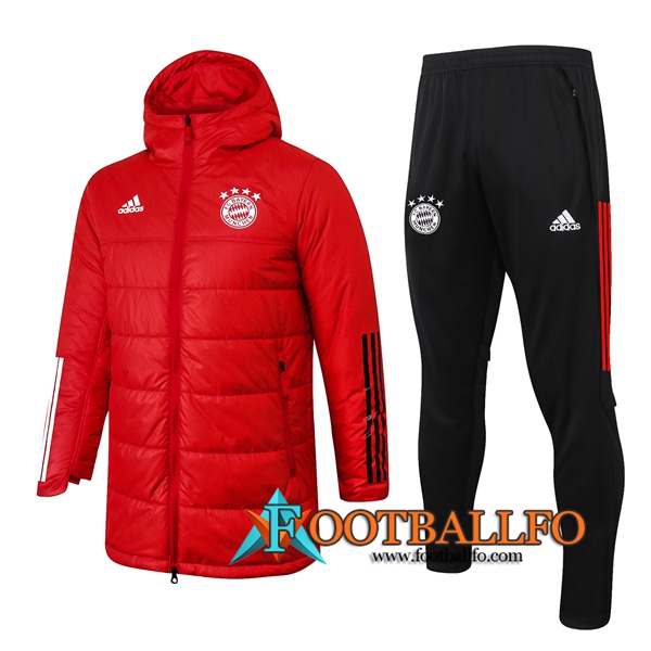 Chaqueta de Plumas Bayern Munich Roja + Pantalones 2020/2021