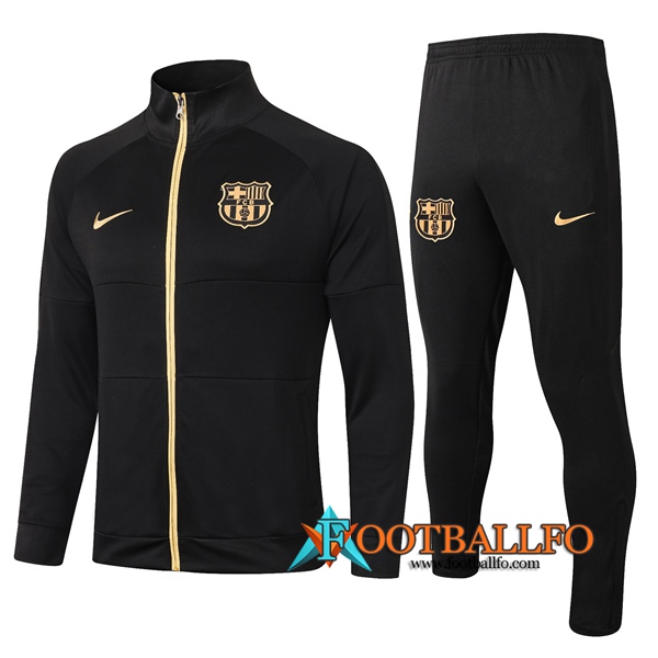 Chandal Futbol - Chaqueta + Pantalones FC Barcelona Negro 2020/2021