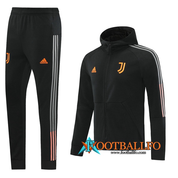 Chandal Futbol - Chaqueta + Pantalones Juventus Negro 2020/2021