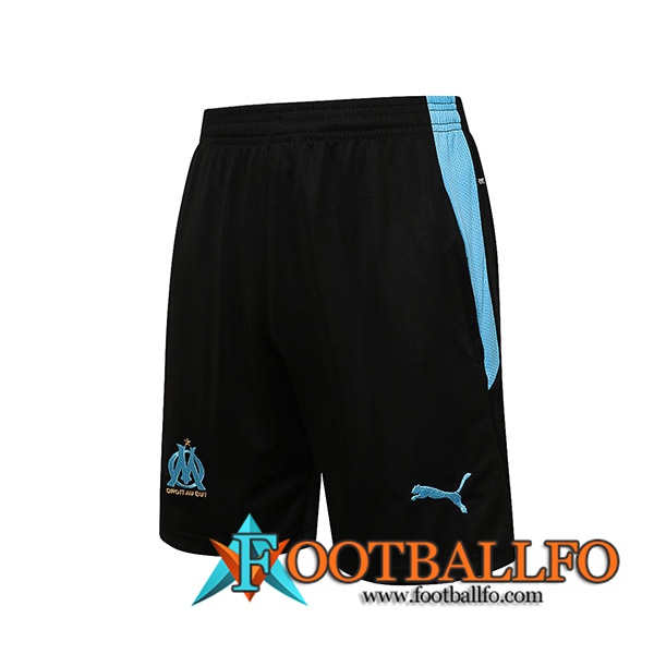 Cortos Futbol Marsella OM Azul/Negro 2021/2022
