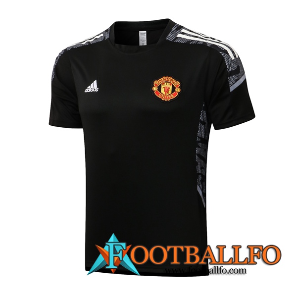 Camiseta Polo Manchester United Blanca/Negro 2021/2022
