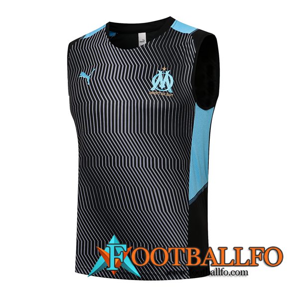 Camiseta Entrenamiento sin mangas Marsella OM Azul/Negro 2021/2022