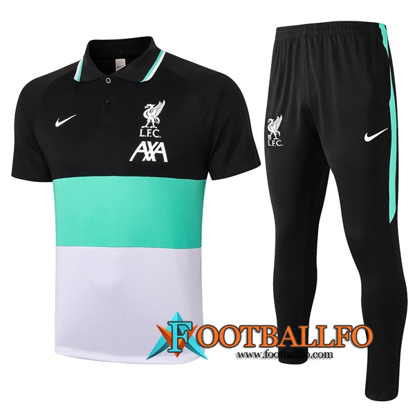 Polo Futbol Paris FC Liverpool + Pantalones Verde/Negro/Blanco 2020/2021