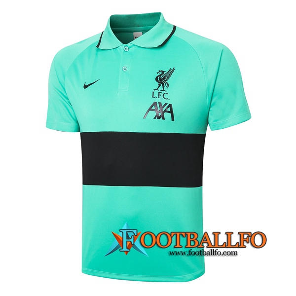 Polo Futbol FC Liverpool Verde/Negro 2020/2021