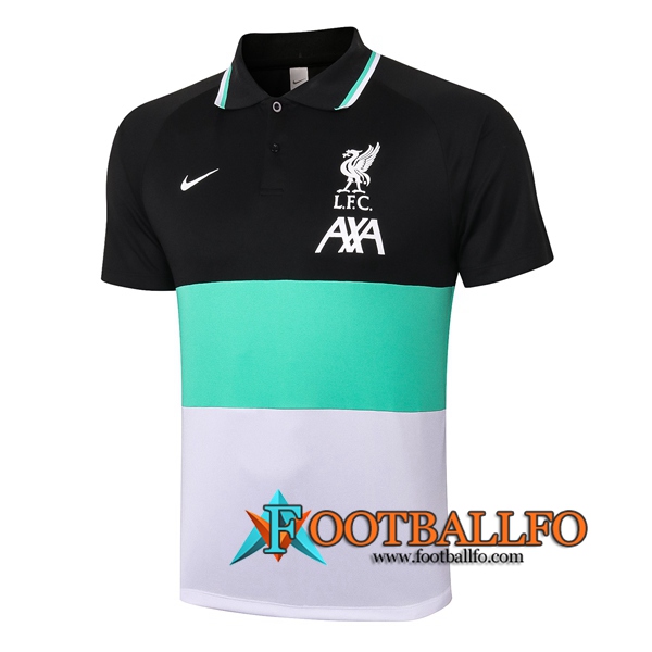 Polo Futbol FC Liverpool Verde/Negro/Blanco 2020/2021