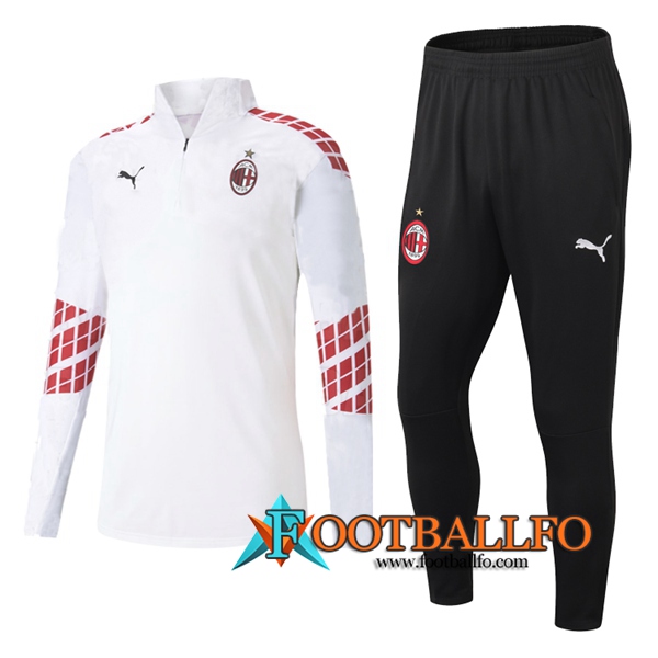Chandal Futbol - Chaqueta + Pantalones Milan AC Blanco 2020/2021