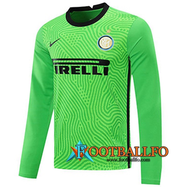 Camisetas Futbol Inter Milan Portero Verde Manga Larga 2020/2021