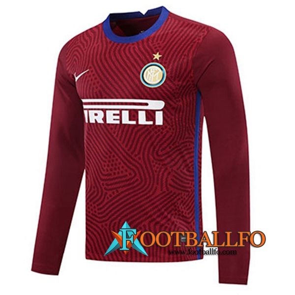 Camisetas Futbol Inter Milan Portero Roja Manga Larga 2020/2021