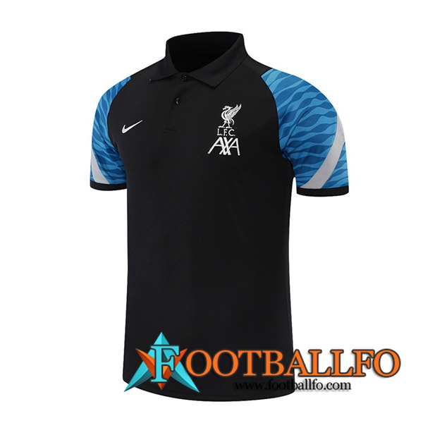 Camiseta Polo FC Liverpool Noir/Azul 2021/2022
