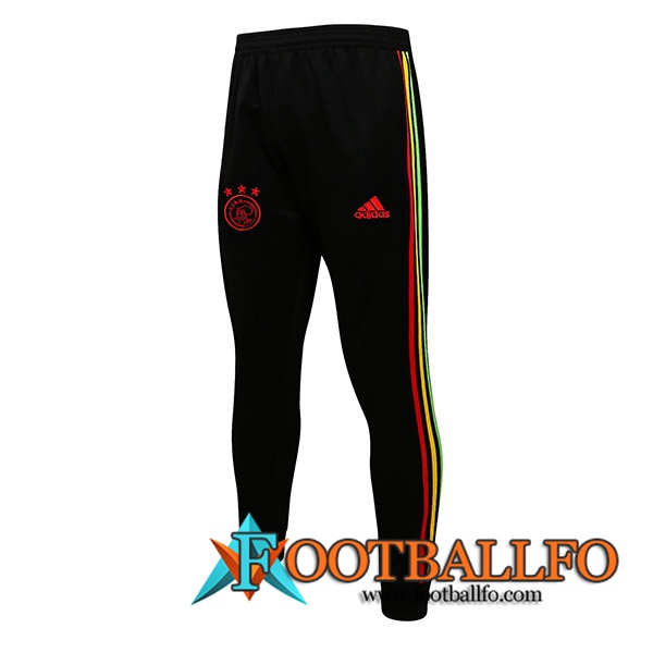 Pantalon Entrenamiento AFC Ajax Noir/Rojo 2021/2022