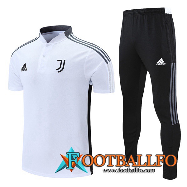 Camiseta Polo Juventus + Pantalones Blanca/Gris 2021/2022