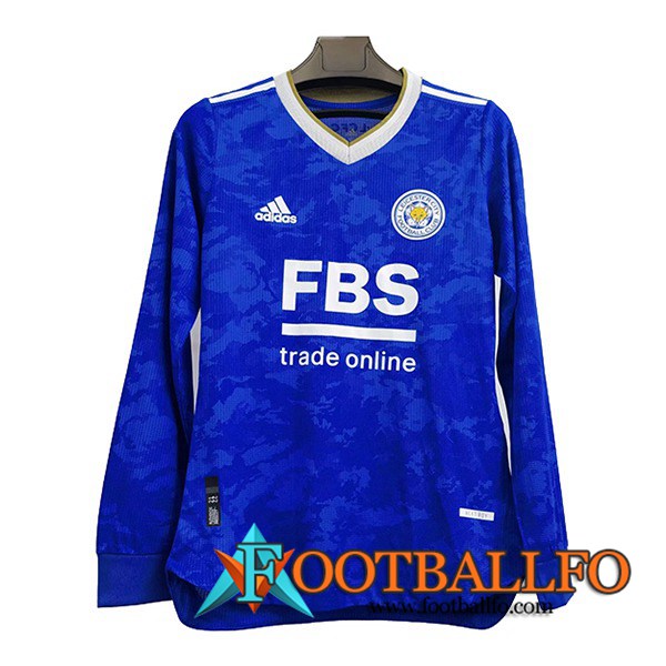 Camiseta Futbol Leicester City Titular Manga Larga 2021/2022