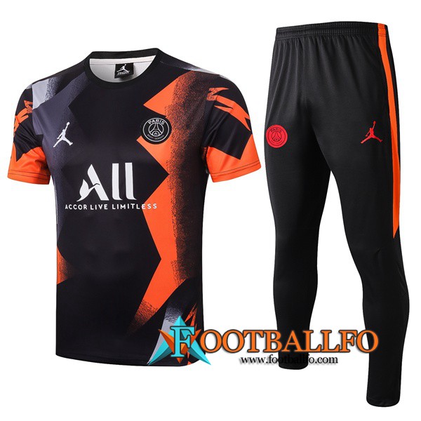 Polo Futbol PSG ALL + Pantalones Negro Amarillo 2019/2020