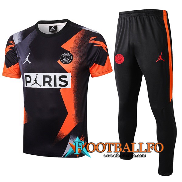 Polo Futbol Paris PSG + Pantalones Negro Amarillo 2019/2020