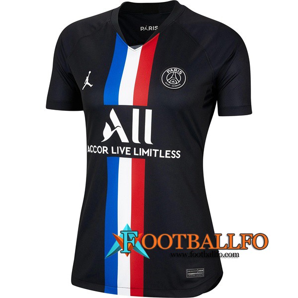 Camisetas Futbol Paris PSG X Jordan Mujer Cuarto 2019/2020