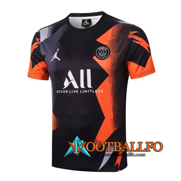 Polo Futbol PSG ALL Negro Amarillo 2019/2020