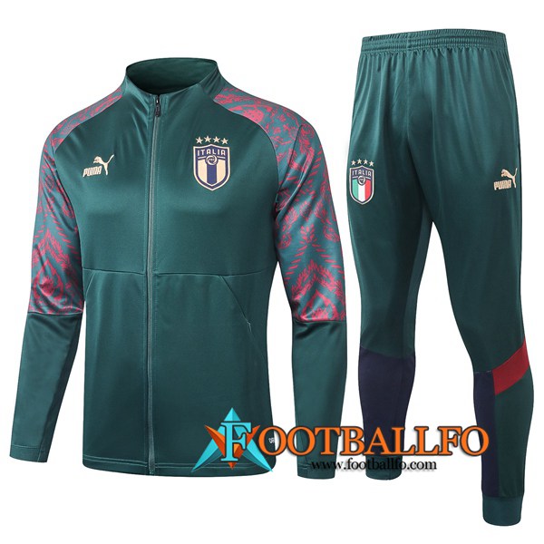 Chandal Futbol - Chaqueta + Pantalones Italia Verde 2020/2021