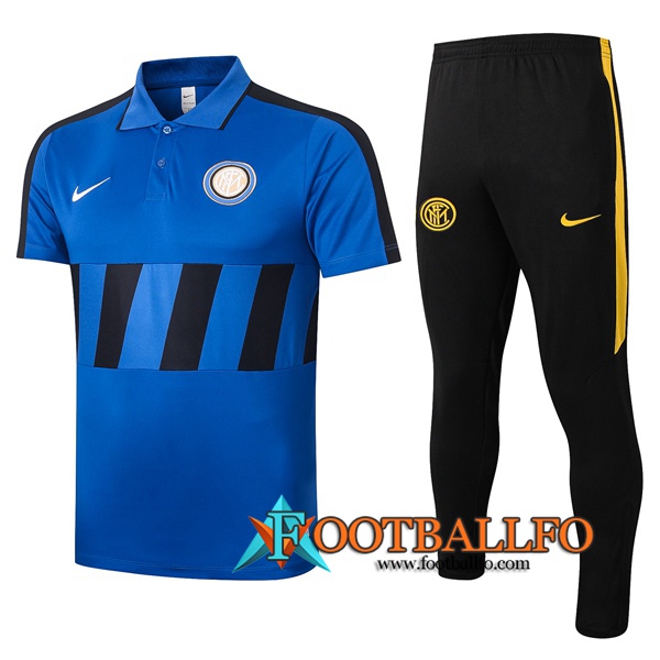 Polo Futbol Inter Milan + Pantalones Azul Negro 2020/2021