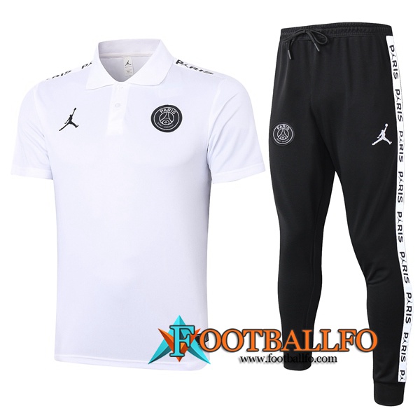 Polo Futbol Paris PSG Jordan + Pantalones Blanco 2020/2021