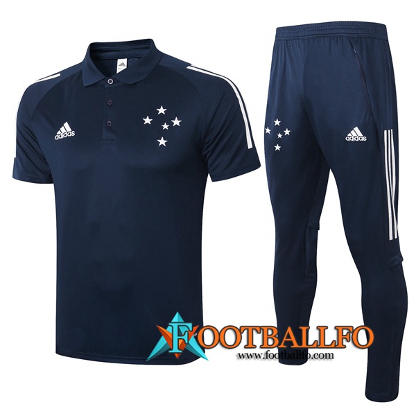 Polo Futbol Cruzeiro EC + Pantalones Azul Real 2020/2021
