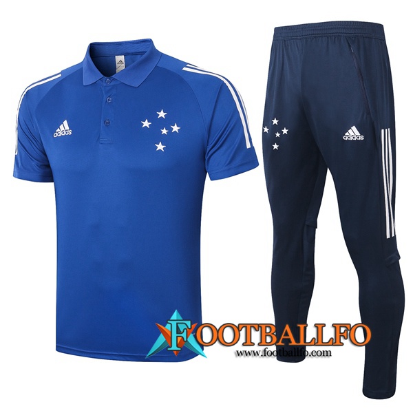 Polo Futbol Cruzeiro EC + Pantalones Azul 2020/2021