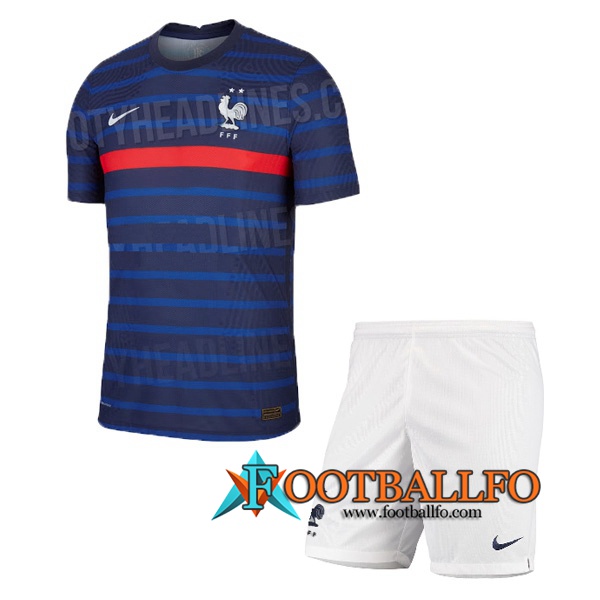 Camisetas Futbol Francia Ninos Primera Version Filtrada 2020/2021