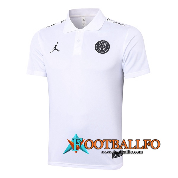 Polo Futbol Paris PSG Jordan Blanco 2020/2021