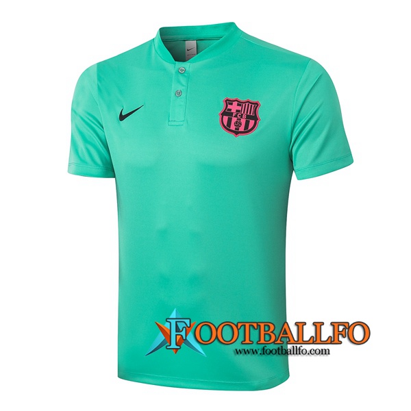 Polo Futbol FC Barcelona Verde 2020/2021