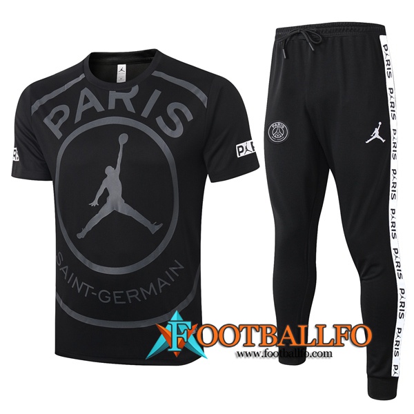 Camisetas de entrenamiento Paris PSG Jordan + Pantalones Negro 2020/2021