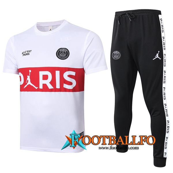 Camisetas de entrenamiento Paris PSG + Pantalones Blanco 2020/2021
