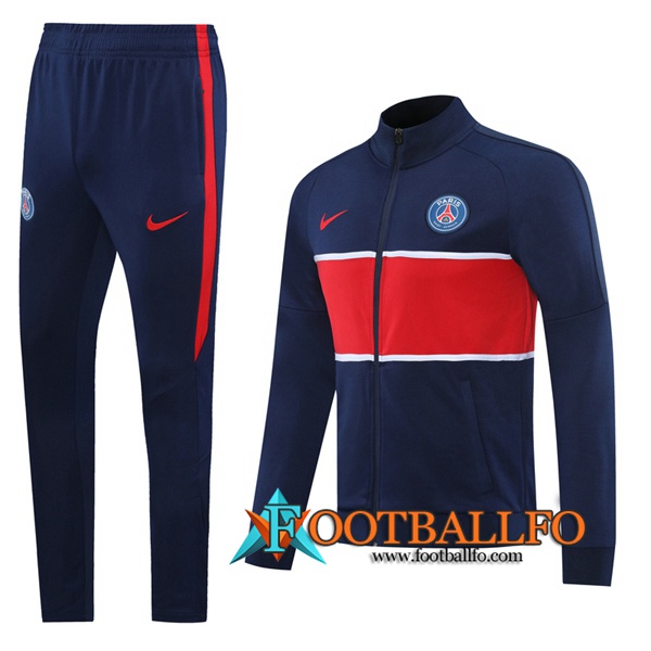 Chandal Futbol - Chaqueta + Pantalones Pairis PSG Azul Roja 2020/2021