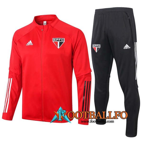 Chandal Futbol - Chaqueta + Pantalones Sao Paulo FC Roja 2020/2021