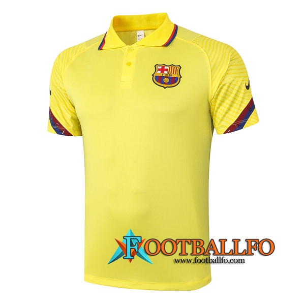 Polo Futbol FC Barcelona Amarillo 2020/2021