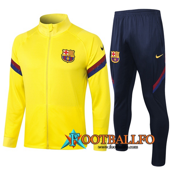 Chandal Futbol - Chaqueta + Pantalones FC Barcelona Amarillo 2020/2021