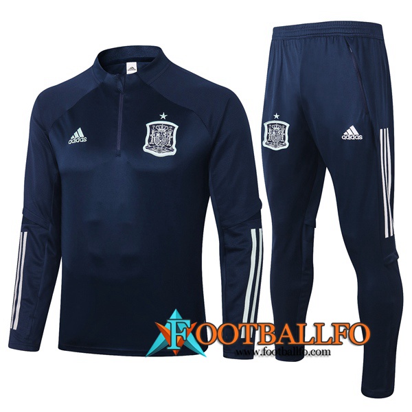 Chandal Futbol + Pantalones Espa帽a Azul Royal 2020/2021