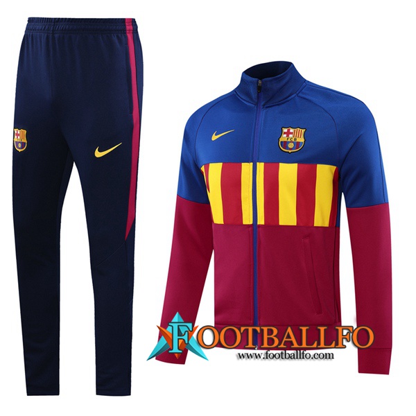 Chandal Futbol - Chaqueta + Pantalones FC Barcelona Roja Azul 2020/2021