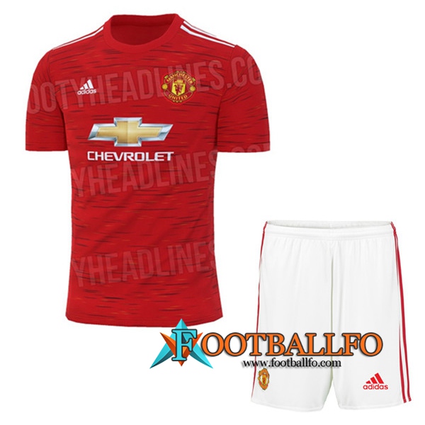 Camisetas Futbol Manchester United Ninos Primera 2020/2021