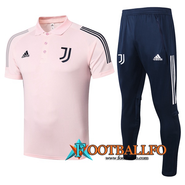 Polo Futbol Juventus + Pantalones Rosa 2020/2021