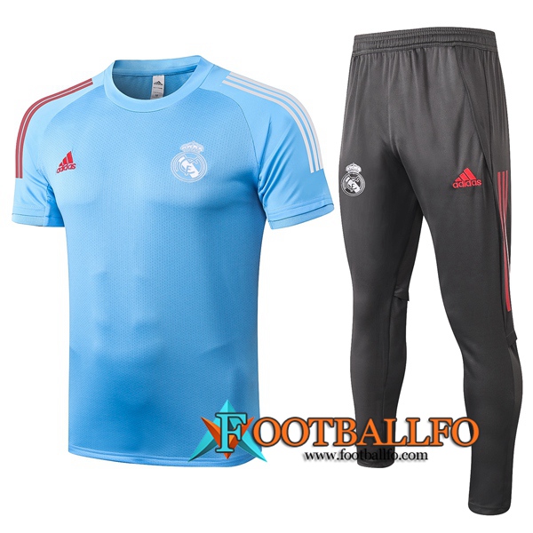 Camisetas de entrenamiento Real Madrid + Pantalones Azul 2020/2021