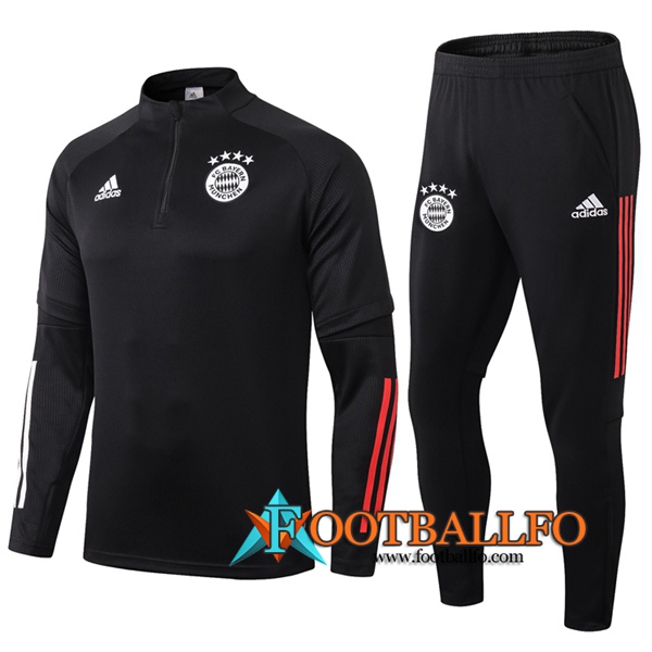 Chandal Futbol + Pantalones Bayern Munich Negro 2020/2021