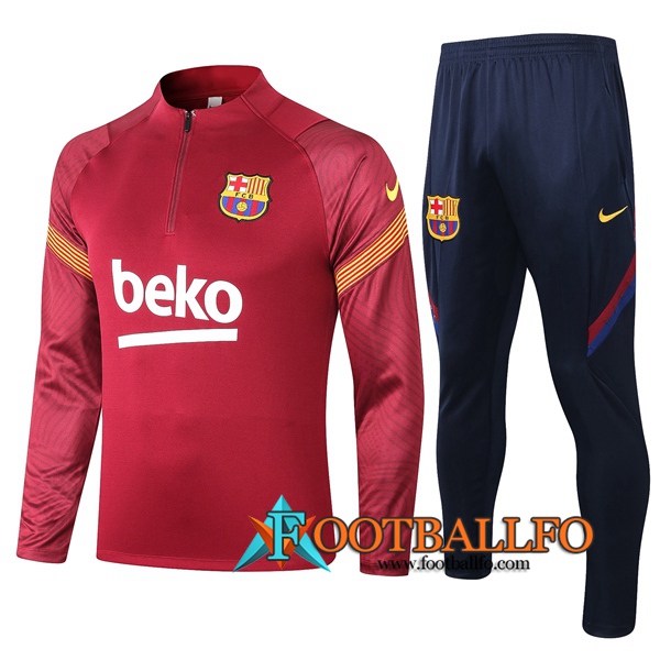 Chandal Futbol + Pantalones FC Barcelona Roja 2020/2021